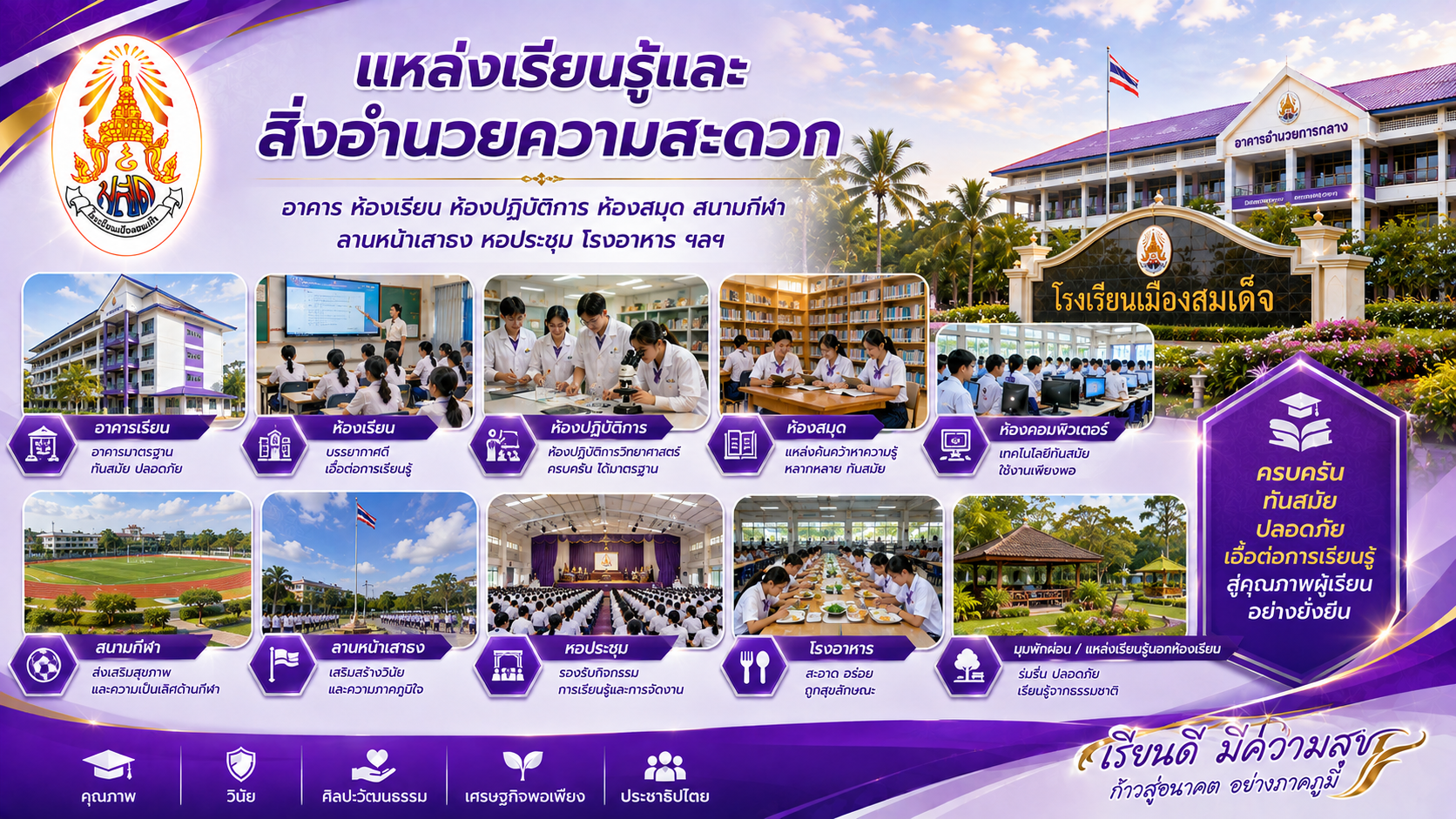 แหล่งเรียนรู้และสิ่งอำนวยความสะดวก